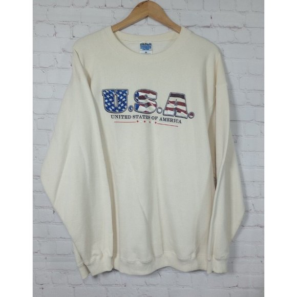 Gildan Heavyweight cotton Other - Vintage USA United States Of America Gildan Heavyweight Cotton Freedom Size XL